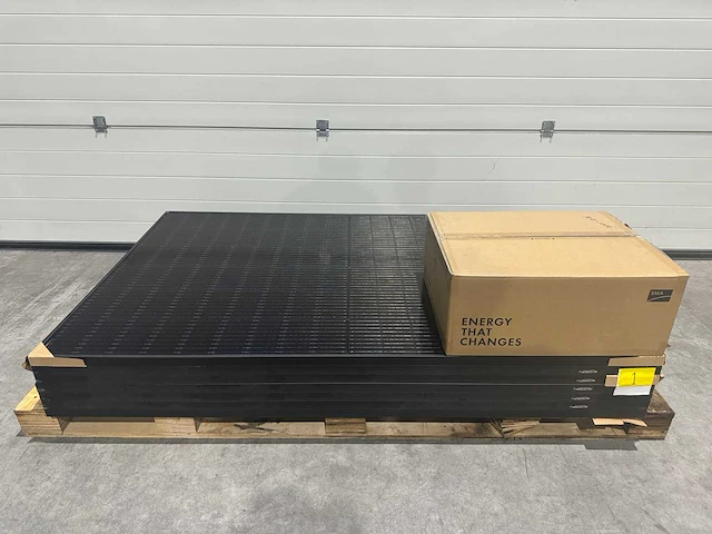 Longi - set van 7 full black zonnepanelen (405 wp) en 1 sma 3.0k omvormer - afbeelding 1 van  8