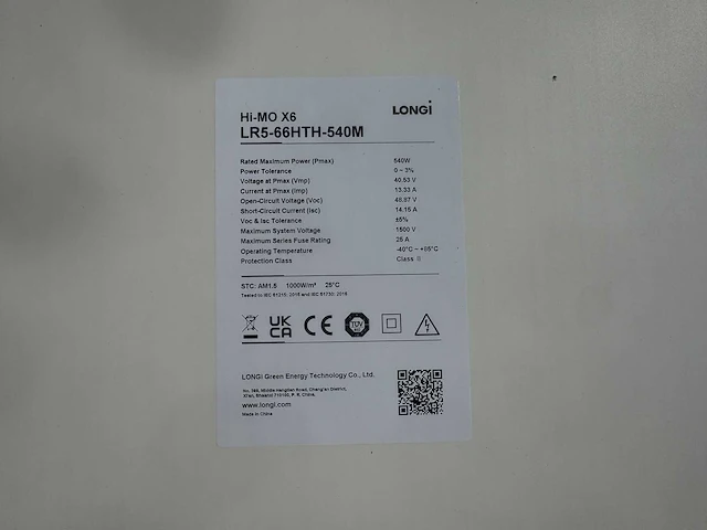 Longi - set van 7 zonnepanelen (540 wp) met omvormer 3,6 kw - afbeelding 2 van  6