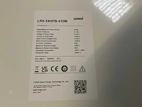 Longi lr-554hpb-410m zonnepaneel (12x) - afbeelding 3 van  3