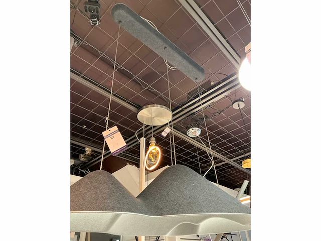 Loom design panorama grijs hanglamp - afbeelding 3 van  4