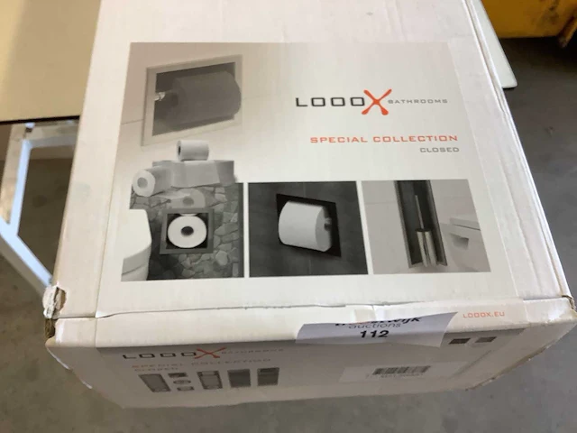 Looox - cl1 mat zwart - inbouw reserverolhouder - afbeelding 2 van  4