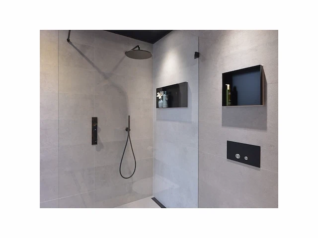 Looox colour box inbouwnis - 60x30x10cm - rvs zwart mat - afbeelding 1 van  3