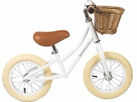 Loopfiets banwood, balance bike, wit - afbeelding 3 van  7
