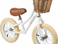 Loopfiets banwood, balance bike, wit - afbeelding 4 van  7