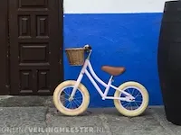 Loopfiets banwood, balance bike, wit - afbeelding 2 van  7