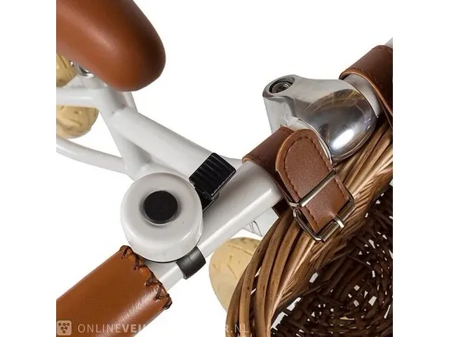 Loopfiets banwood, balance bike, wit - afbeelding 5 van  7