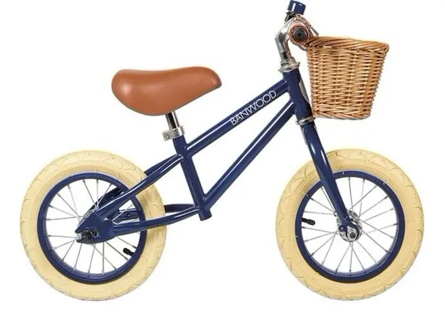 Loopfiets banwood, first go, blauw - afbeelding 1 van  5