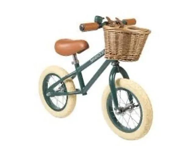 Loopfiets banwood, first go!, groen - afbeelding 1 van  5