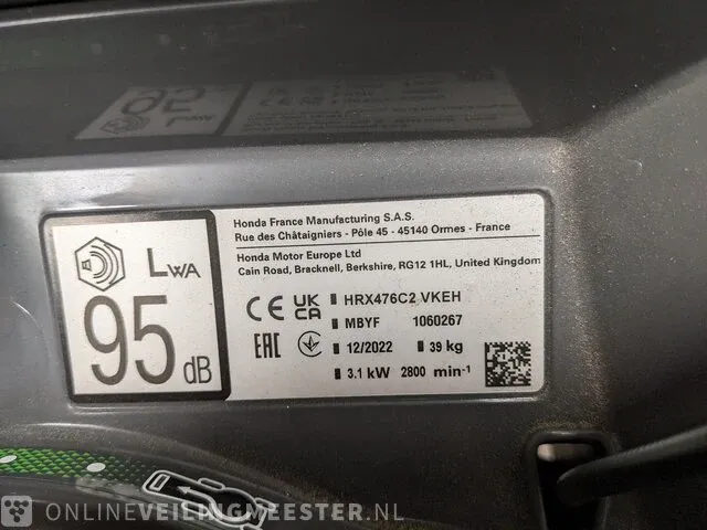 Loopmaaier honda, hrx 476 - afbeelding 3 van  8