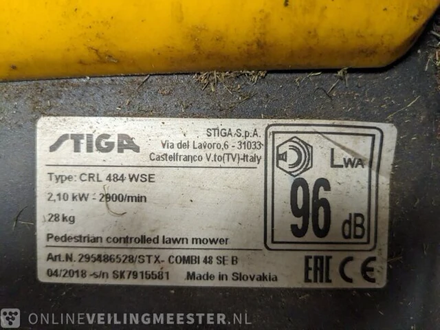 Loopmaaier stiga, crl 484 wse, bouwjaar 2018, stiga, crl 484 wse, 2018 - afbeelding 4 van  8