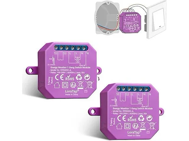 Loratap 2-delige wlan-schakelaar module pro - afbeelding 1 van  3