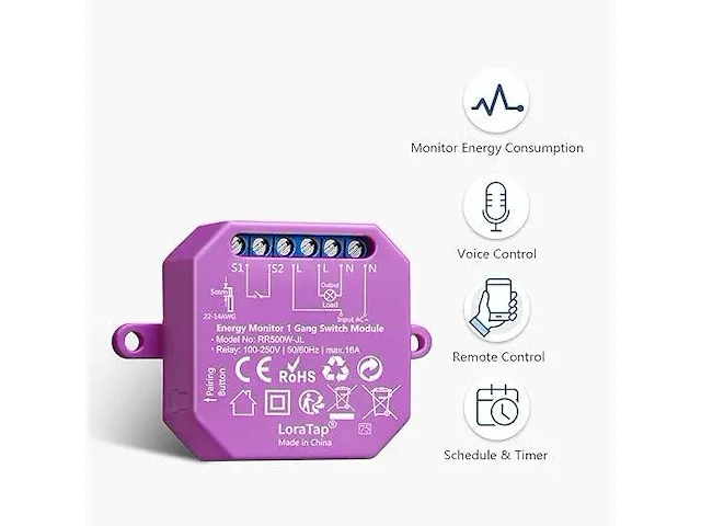 Loratap 2-delige wlan-schakelaar module pro - afbeelding 2 van  3