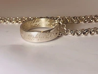 Lord of the rings officiële gelicenseerde 925 zilveren ring - afbeelding 1 van  6