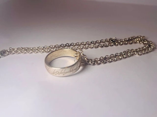 Lord of the rings officiële gelicenseerde 925 zilveren ring - afbeelding 2 van  6