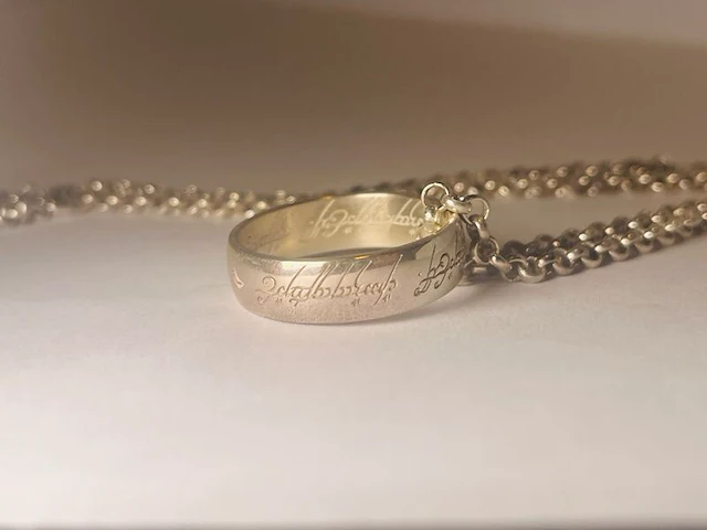 Lord of the rings officiële gelicenseerde 925 zilveren ring - afbeelding 4 van  6