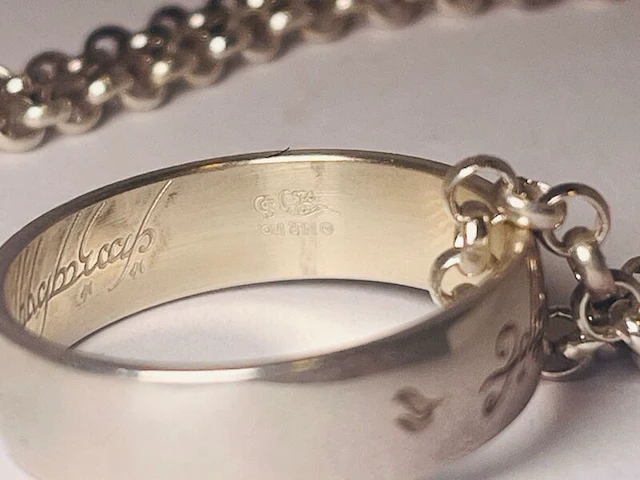 Lord of the rings officiële gelicenseerde 925 zilveren ring - afbeelding 6 van  6