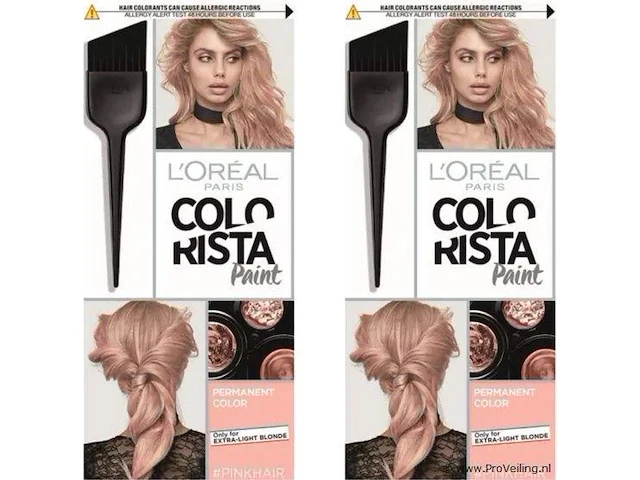 L'oréal paris - colorista paint - permanent haarkleuring - pinkhair - voordeelverpakking - 2 stuks - afbeelding 1 van  1