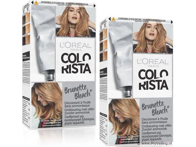 L'oréal paris colorista ontkleuring brunette bleach 2 stuks voordeelverpakking - afbeelding 1 van  1