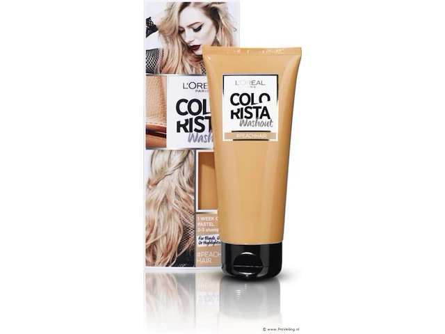 L'oréal paris colorista washout haarverf- peach - 1 tot 2 weken kleuring - afbeelding 1 van  1