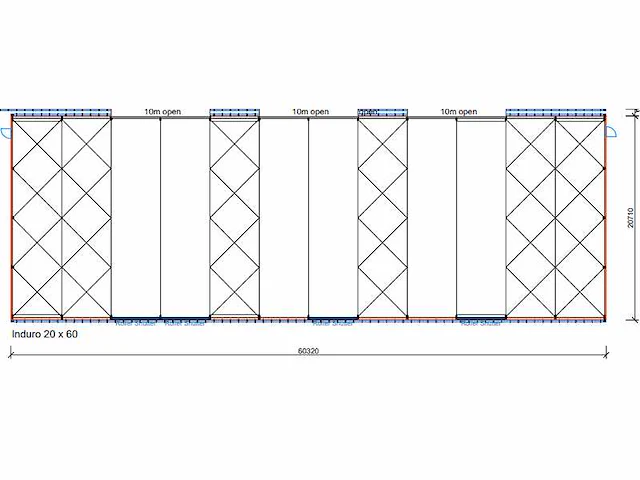 Losberger de boer - 2017 - 1240 m2 - aluminium hal/tent - afbeelding 3 van  42