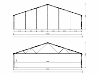 Losberger de boer - 2017 - 2466 m2 - aluminium hal/tent - afbeelding 2 van  65