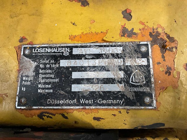 Lose hausen avs 1900 trilplaat met kar - afbeelding 8 van  9