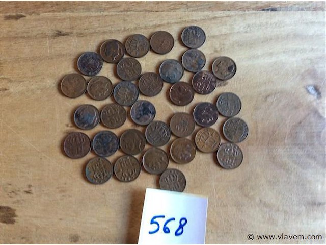 Lot belgische munten 0,50fr - afbeelding 1 van  2