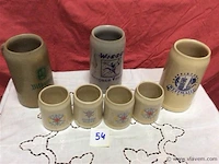 Lot bierkruiken - afbeelding 1 van  3