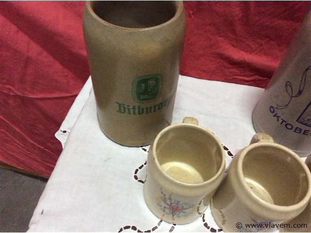 Lot bierkruiken - afbeelding 3 van  3