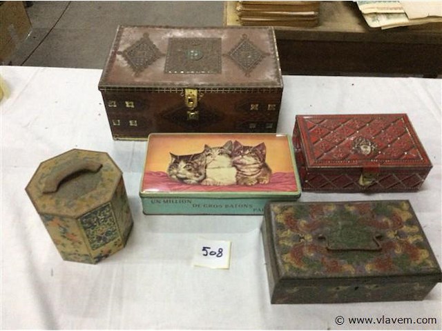 Lot blikken dozen - afbeelding 1 van  3