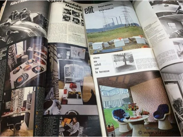 Lot boeken interieur jaren 70-71 - afbeelding 2 van  2