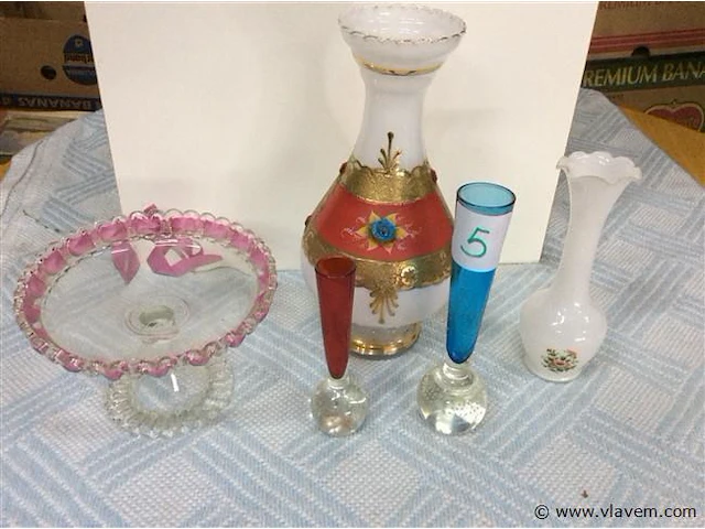 Lot brocante / glas - afbeelding 1 van  1
