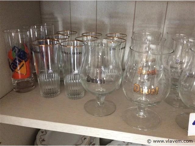 Lot diverse glazen / druppelglazen - afbeelding 2 van  3