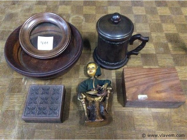 Lot houten decoratie - afbeelding 1 van  3