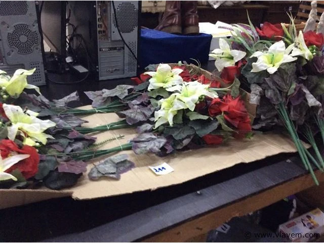 Lot kunst bloemen - afbeelding 1 van  3