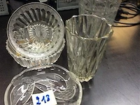 Lot schalen en vazen glas - afbeelding 1 van  2
