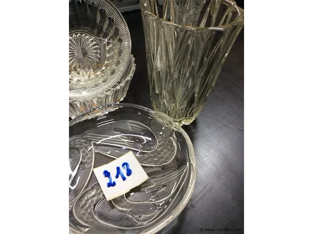 Lot schalen en vazen glas - afbeelding 2 van  2