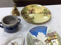 Lot varia oa koperen lamp - afbeelding 1 van  3