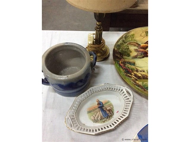 Lot varia oa koperen lamp - afbeelding 3 van  3