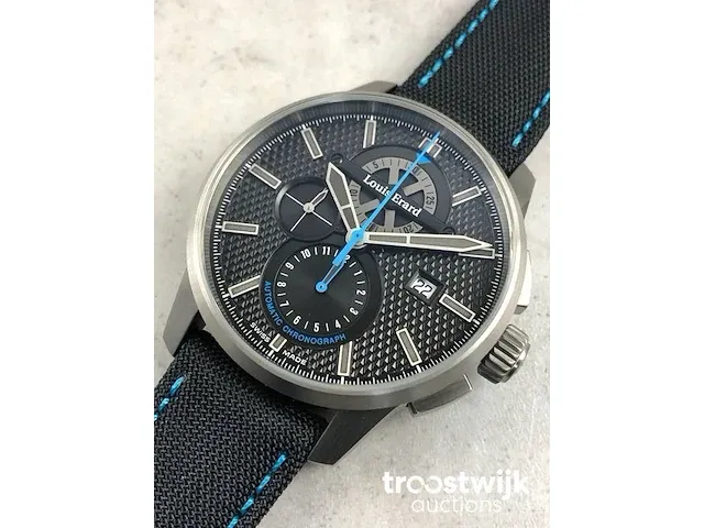 Louis erard la sportive chronograph automatic titan 78240ts05.batt05 herenhorloge - afbeelding 1 van  8