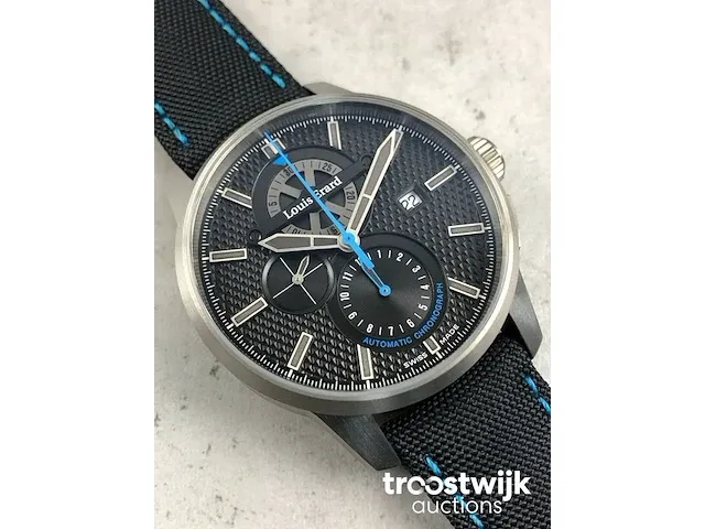 Louis erard la sportive chronograph automatic titan 78240ts05.batt05 herenhorloge - afbeelding 2 van  8