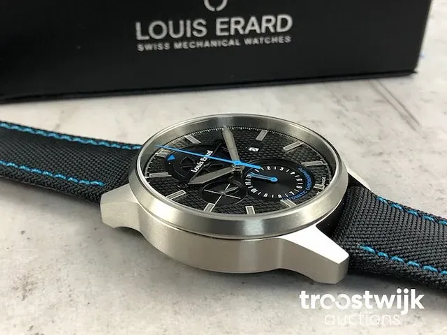 Louis erard la sportive chronograph automatic titan 78240ts05.batt05 herenhorloge - afbeelding 5 van  8