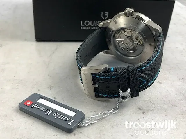 Louis erard la sportive chronograph automatic titan 78240ts05.batt05 herenhorloge - afbeelding 7 van  8