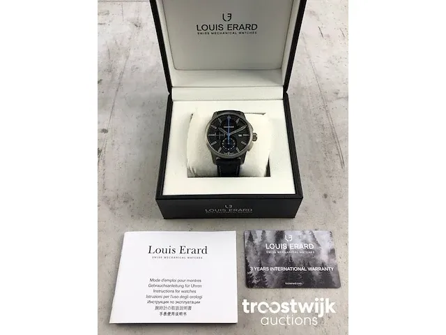 Louis erard la sportive chronograph automatic titan 78240ts05.batt05 herenhorloge - afbeelding 8 van  8