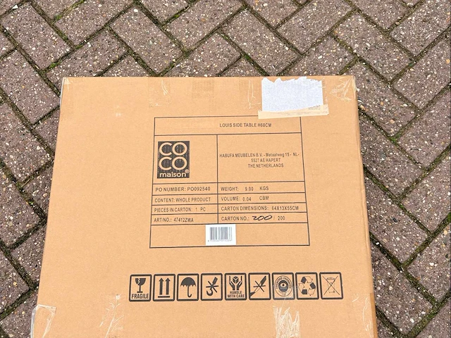 Louis side table zwart coco maison - afbeelding 1 van  2