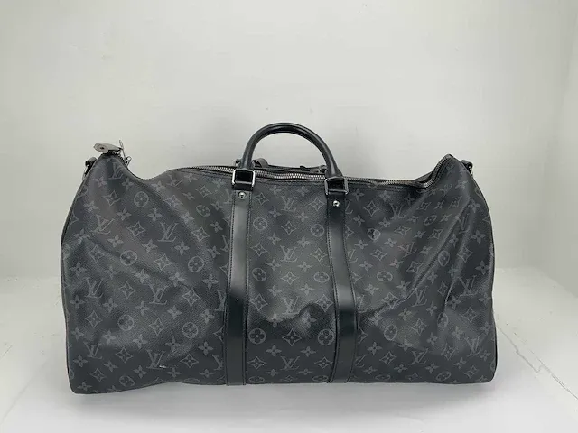 Louis vuitton - keepall bandouliere 50- zwart - - afbeelding 4 van  4