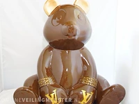 Louis vuitton boxing bear sculptuur - cobra art galery - afbeelding 1 van  7