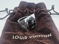 Louis vuitton chevalier obsidian .925 zilveren ring - afbeelding 1 van  6