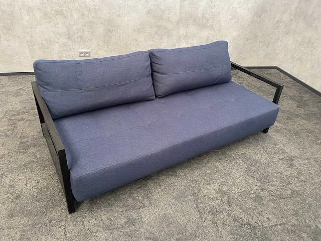 Lounge sofa - blauw zwart - afbeelding 5 van  8