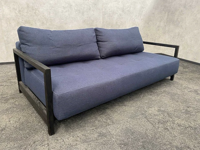 Lounge sofa - blauw zwart - afbeelding 6 van  8